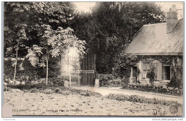95 VILLAINES - entree du parc de villegenis.---