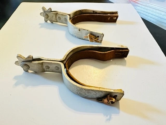 Vintage Western Cowboy Cowgirl Boot Spurs