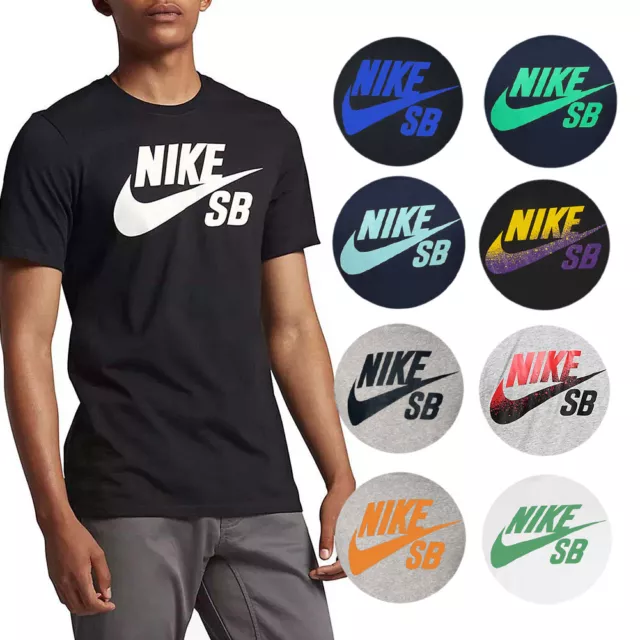 Nike Mens Dry Dri-Fit Swoosh Logo Casual Skate T-Shirt