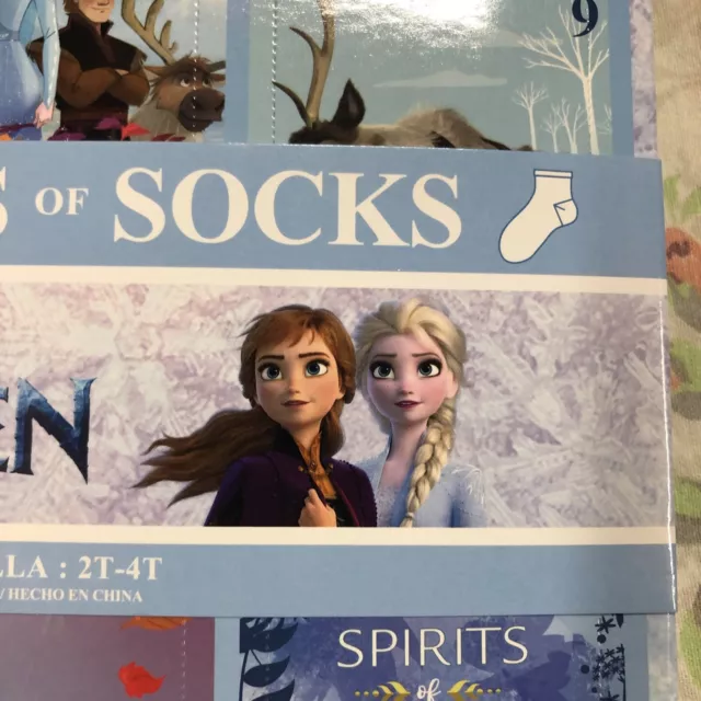 Disney Frozen 10 Days Of Socks - Toddler Girl Size 2T - 4T NEW!