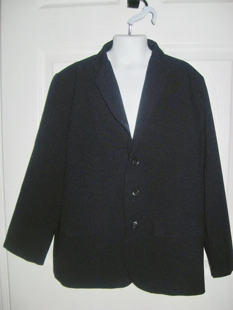Boys' Size 10 Regular Lined  3-Button Navy Blazer Suit Jacket Sports Coat