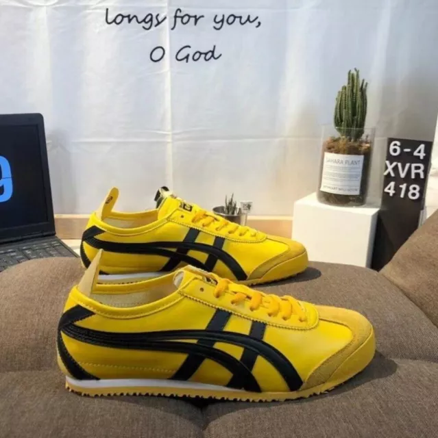 NEW 2023 Classic Onitsuka Tiger MEXICO 66 1183C102-751 Yellow Black Unisex Shoes