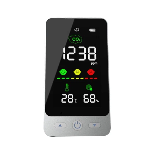 Indoor Meter Humidity Carbon Dioxide Detector Air Quality Monitor NDIR Sensor