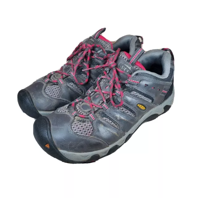 Keen Koven Hiking Trail Athletic Shoes Women's Size 8.5 Gray Leather 1011280