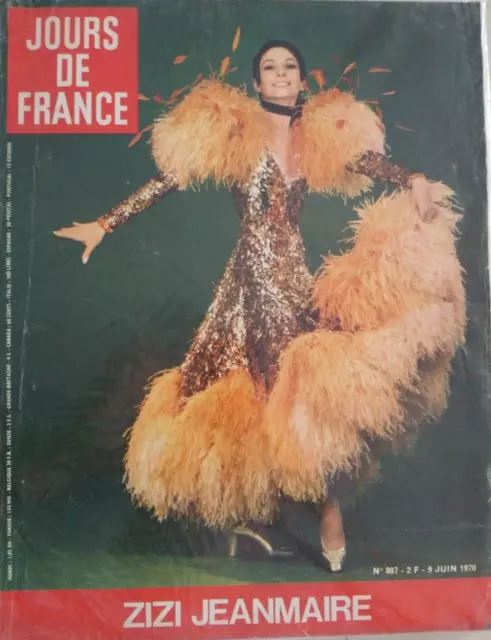 ★ Jours de France N°807 ★ Zizi Jeanmaire / Brigitte Bardot ★ Juin 1970 ★