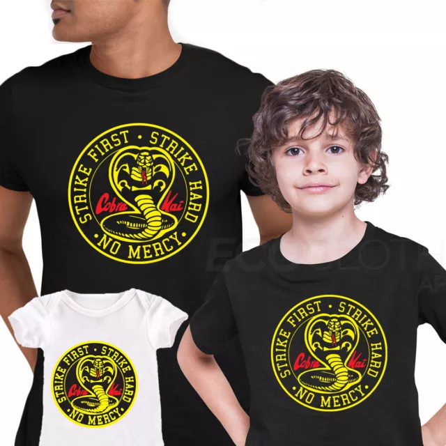 Cobra Kai Karate Kid T-shirt Movie Kung Fu Martial Arts Retro Gift Top ALL SIZES