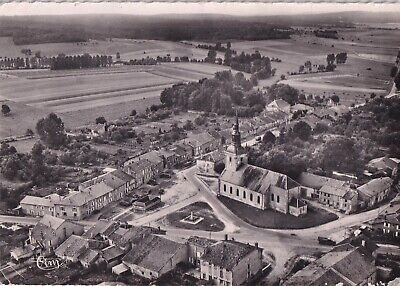 Carte postale 10x15cm postcard LANEUVILLE église monument vue aérienne ti. 1957