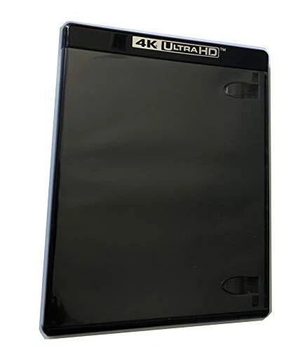 New 1 Official 4 Discs 4K UHD Replacement Case Black 15mm Pack of 1
