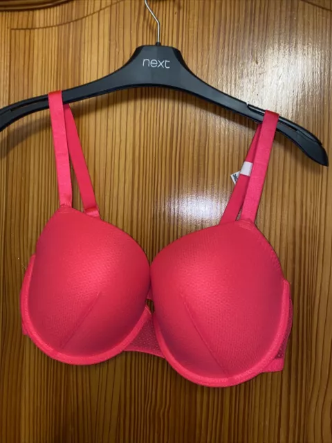 LADIES NEXT WIRED Bra Pink Bright Size 36 DD New Tags £17.99