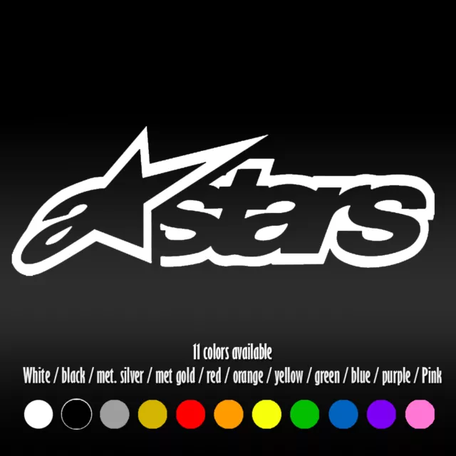 8" Alpine Stars Racing Drifting JDM Bumper Car Window Vinyl Decal sticker