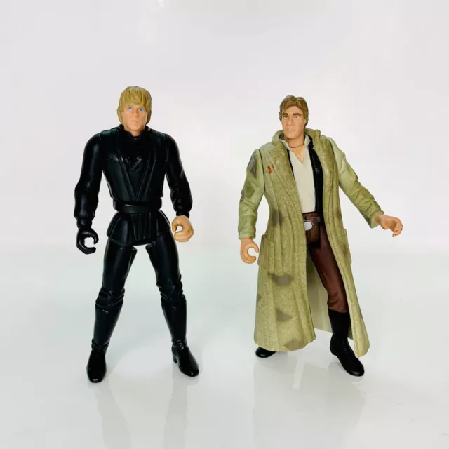 Luke Skywalker And Han Solo: Star Wars The Power Of The Force Figure Kenner 1997