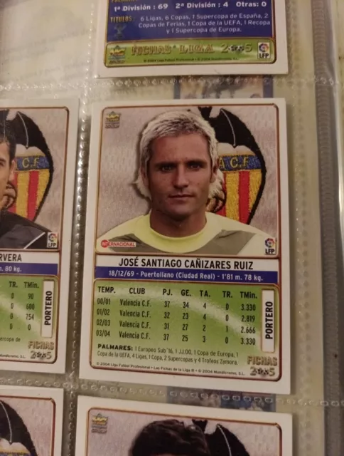 Santiago Cañizares Mundicromo 2004 2005 Las Fichas De La Liga Perfect Condition 2