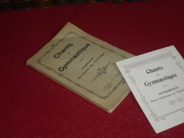 [Coll.JEAN DOMARD SPORTS] CHANTS DE GYMNASTIQUE 1921 Patronages Tambour Photos