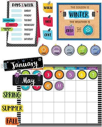 Bold & Bright Calendar Set, CTP Bulletin Board and Classroom Display, 67