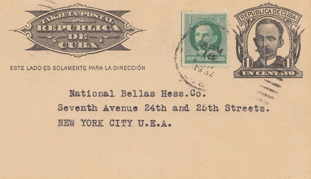 1932: Post Porto Card To New York City