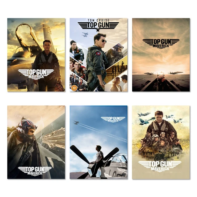 TOP GUN MAVERICK Movie Posters Set Of 6 Tom Cruise Famous Movie