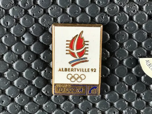 pins pin OLYMPIC JO ALBERTVILLE 92 OLYMPIQUE 1992 FRANCE TELECOM