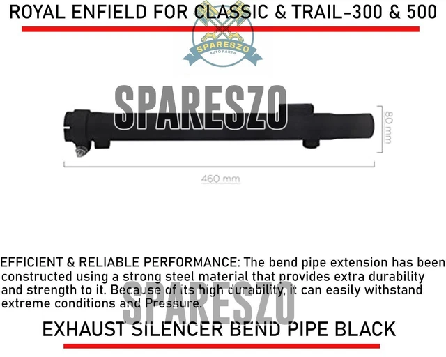 Royal Enfield Classic & Trails - 350 E 500 "Tubo Curva Silenziatore Di...