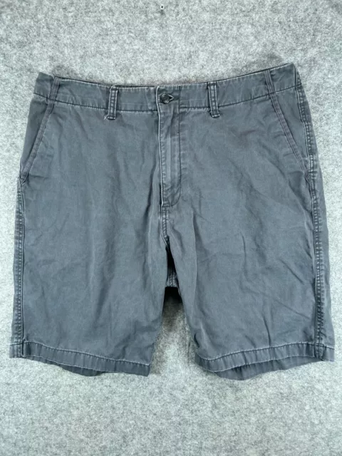 Old Navy Shorts Mens 38 Gray Chino Twill Casual 100% Cotton 1