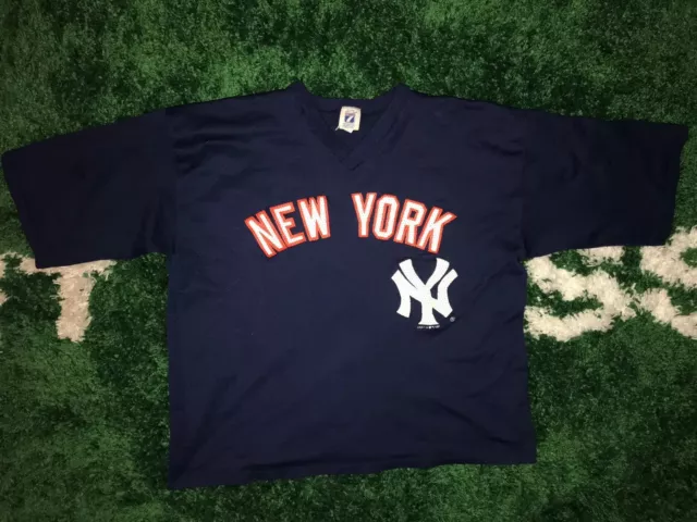 Rare Vintage New York Yankees 1997 Logo 7 MLB Mesh Jersey sz XL