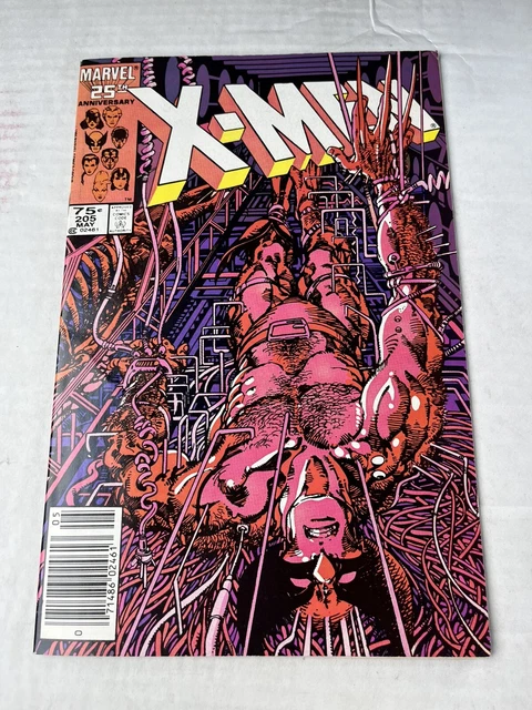 Uncanny X-Men #205 Vol. 1 (Marvel, 1986) Key Lady Deathstrike Appearance, VF