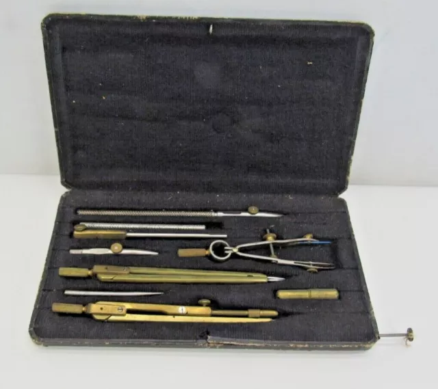 Vintage Mohr San Francisco Sole Agents USA Compass Drafting Set Made In Germany Vintage Mohr San Francisco Sole Agents USA Compass Drafting Set Made In Germany