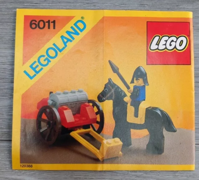 LEGO 6011 BLACK Knights Treasure 100 Complete Vintage Set From 1985 15.00 PicClick UK