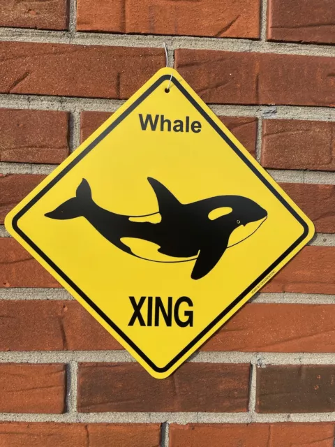 Whale Crossing Sign: 'Whale XING'. NEW!! KC creations Sea Life Aquarium