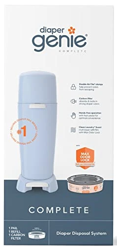 Playtex Diaper Genie Complete Diaper Pail Fully Assembled with Odor Lock 1 and