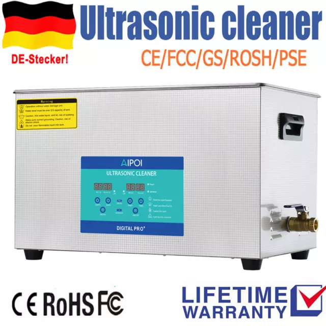 30L Ultraschallreinigungsgerät Ultraschallreiniger Ultrasonic Cleaner mit Korb A