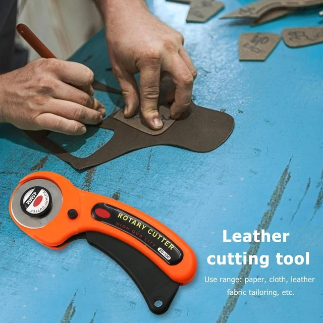 Rotary Cutter Fabric Circular Blade DIY Patchwork Sewing Leather Cut Tool Sharp