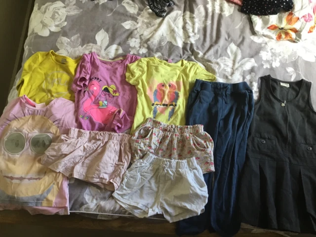 Girls Clothes 5-6 Years Bundle- T-shirts,shorts, some Next items