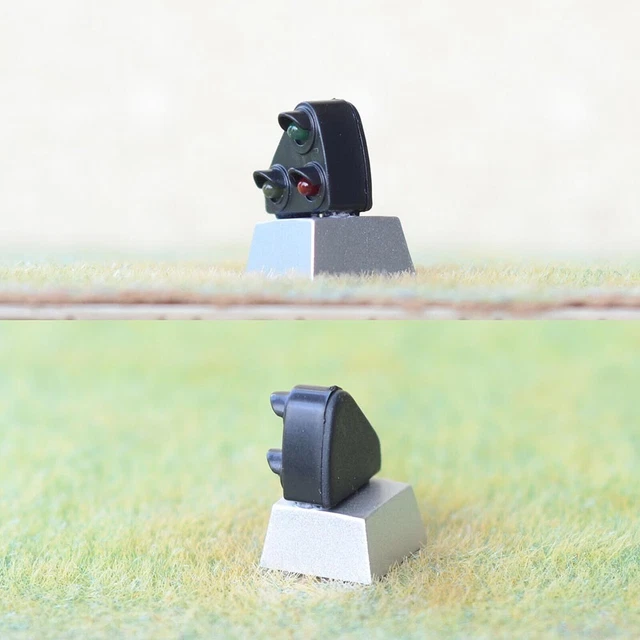 MODELLO 2X FERROVIA E Treno Blocco Segnale Basso Signal Terra Signal 3