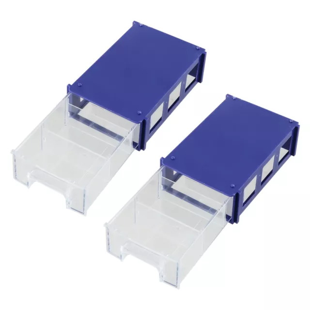 1PC stapelbare Kunststoff Hardware Aufbewahrungsboxen mit klaren Schubladen