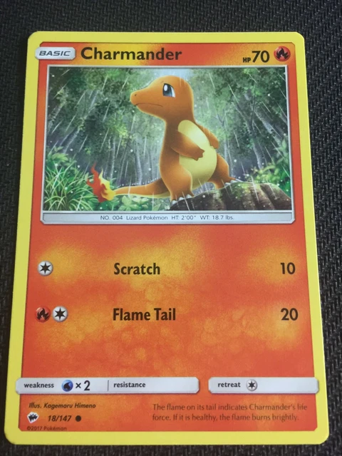 Pokemon : SM BURNING SHADOWS CHARMANDER 18/147 COMMON