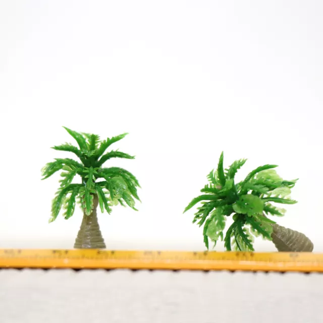 YS08 20 Model Bottle Coconut Palm Trees Model Layout Train Scale 1/200 Z HO NEW