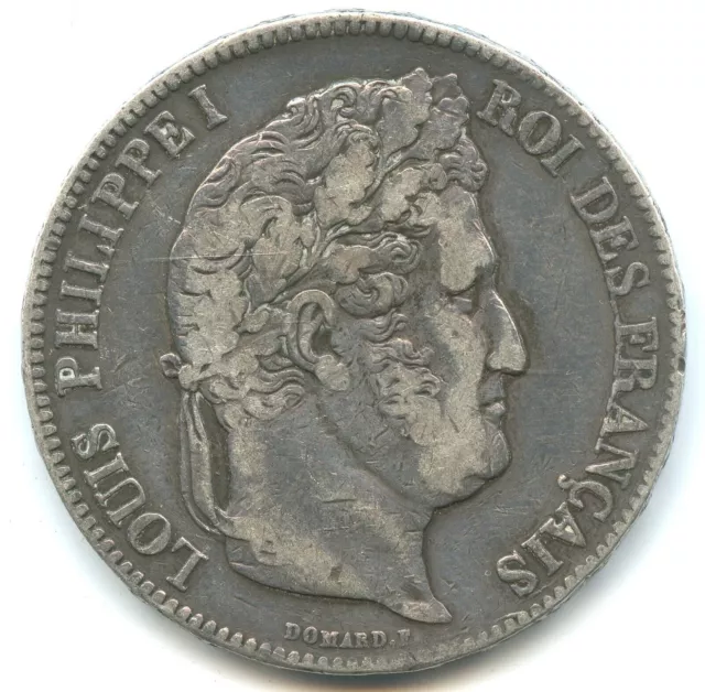 5 silver francs Louis Philippe I 1832 A n°5752