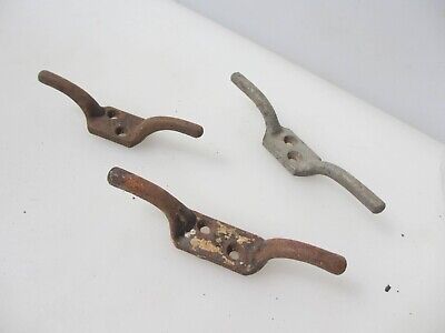 Vintage Iron Tie Blind Airer Hooks Flag Hanger Old Ties Jetty Cord Washing Line