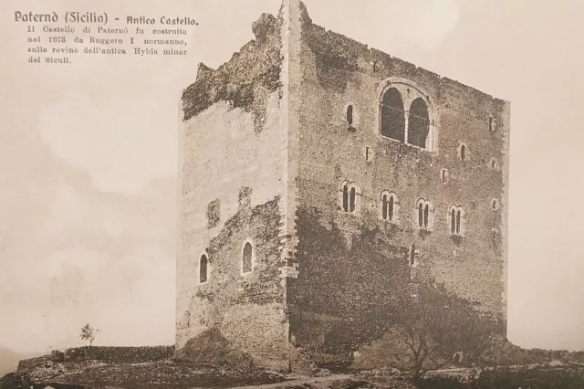 Cartolina - Paternò ( Sicilia ) - Antico Castello - 1930 ca.