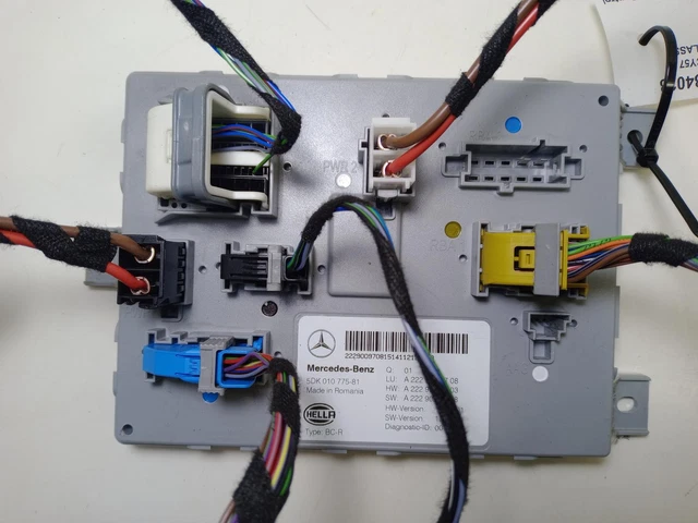 MERCEDES C CLASS Sam Bcm Module De Commande Arrière Ecu A2229009708 ...
