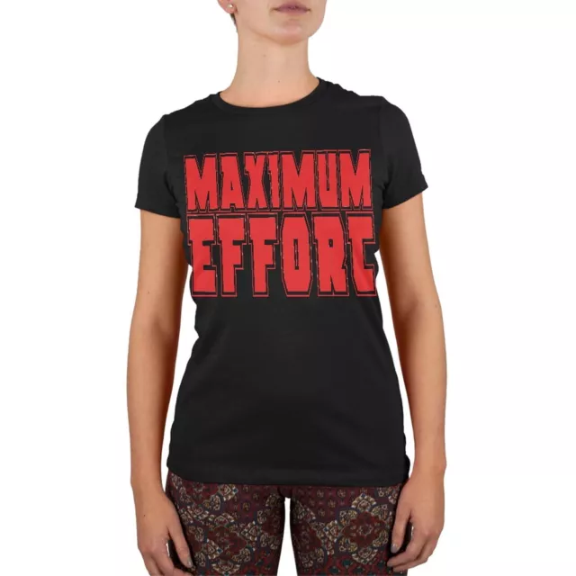 Maximum Effort Black Juniors Soft T-Shirt