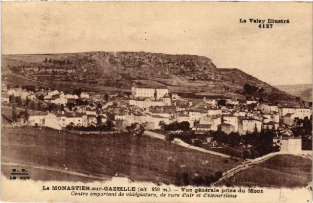 CPA Le MONASTIER-sur-GAZEILLE Vue générale prise du Mont (517579)