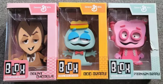 Funko Monster Cereal Blox Boo Berry Frankenberry Count Chocula Vinyl Figures Lot