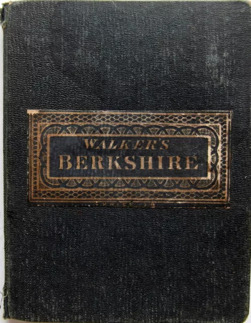 J & C Walker's hand coloured map of  BERKSHIRE c 1865 (folded)