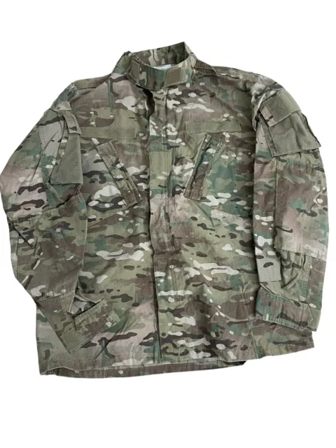 US Army Combat Coat Large Regular FR Camo OCP Multicam W2 Military Uniform Top