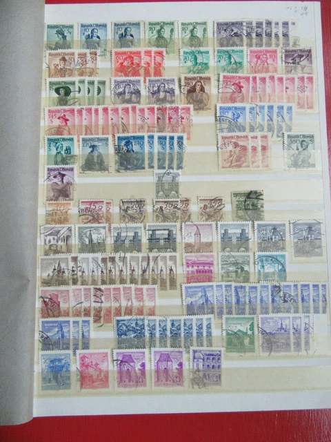 * Briefmarken Österreich ca. 370 Stück, Konvolut, auch Vorkriegsmarken