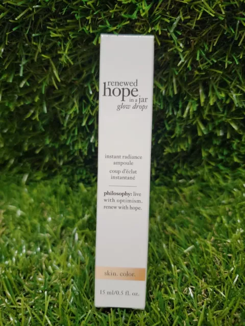 Philosophy Renewed Hope In A Jar Glow Drops Instant Radiance 0.5 oz 3