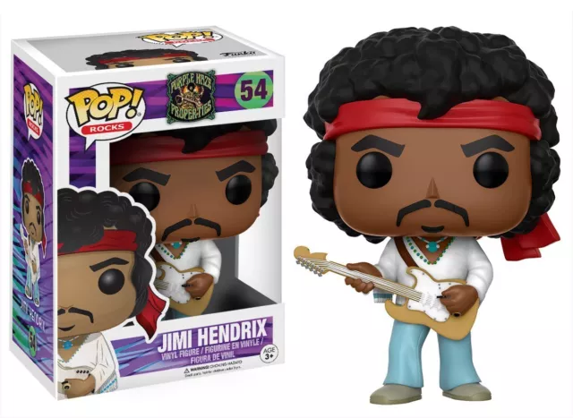 Jimi Hendrix Woodstock Purple Haze Properties POP! Rocks #54 Vinyl Figur Funko