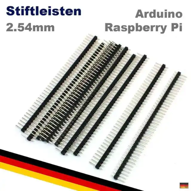 40 Pin Male Header Stiftleisten 2,54mm Arduino Raspberry Pi Steckerleiste