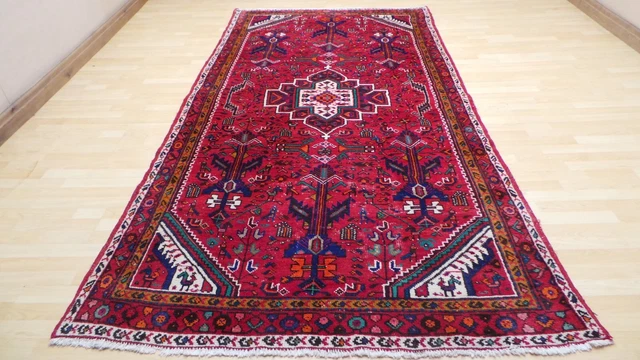 Persain HALL RUNNER CARPET RUG HAND MADE WOOL Oriental Vintage 9ft 11" x 5ft 2"
